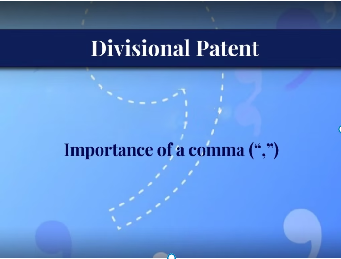 Divisional Patent Application