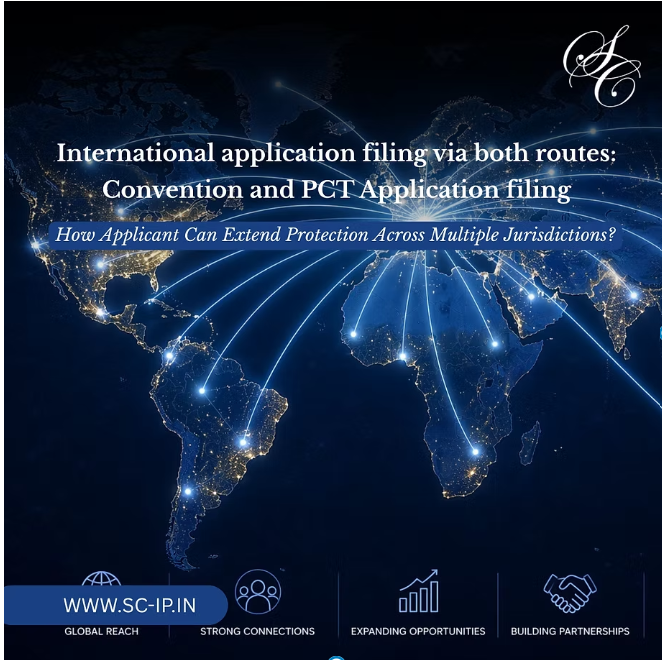 International application filing via both routes
